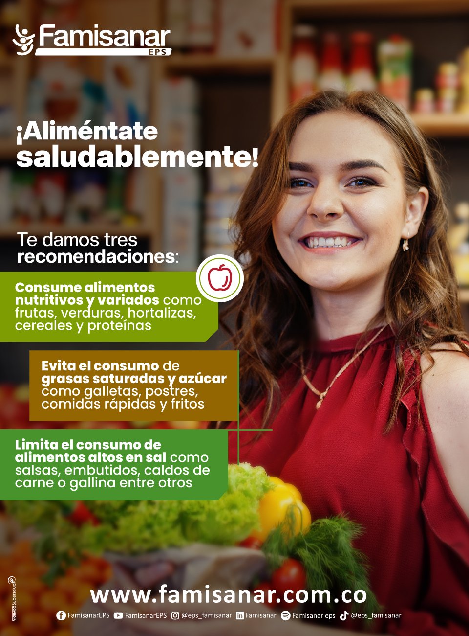 Infografía alimentación saludabñe